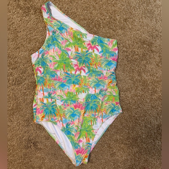 SweetHoney Other - SweetHoney Vibrant Palm Print One-Piece Swimsuit